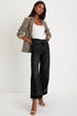 Raw Hem High Waist Straight Leg Loose Jeans